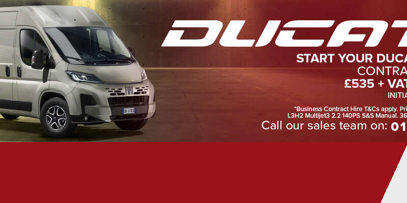 The new Fiat Professional Ducato van is available new or used from Guest Truck and Van.