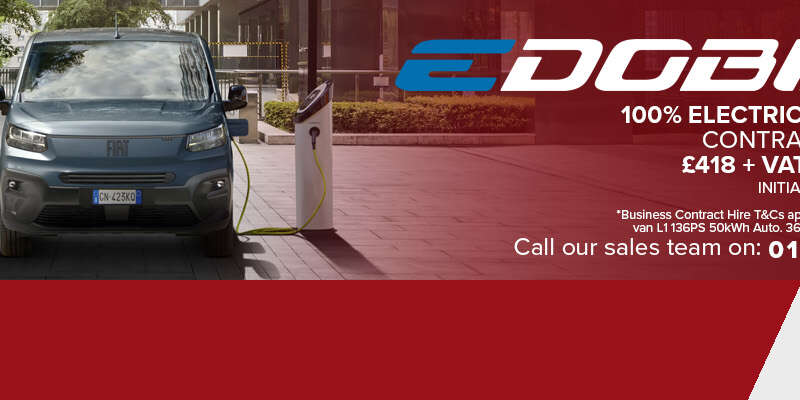 The new Fiat Professional E-Doblo is available now at Guest Truck and Van.