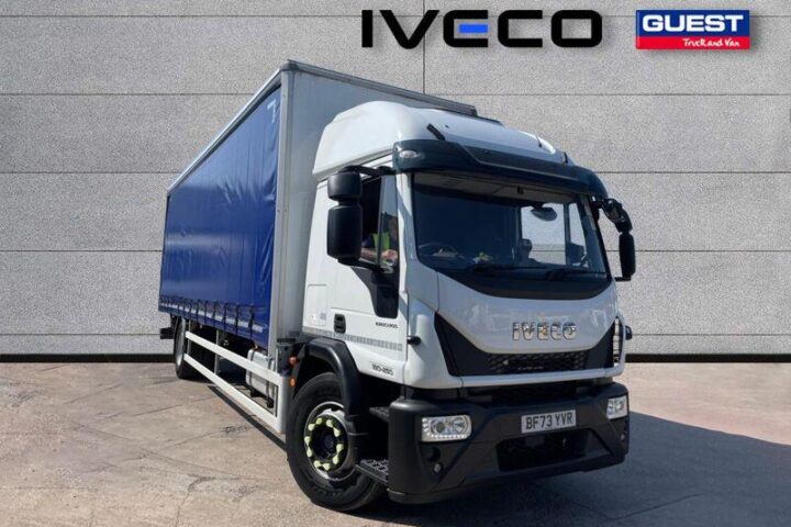 Our used Iveco Eurocargo ML18E25 250HP 28FT CURTAINSIDE & TAILLIFT, available from Guest Truck and Van Coventry, for only £47,995+VAT.