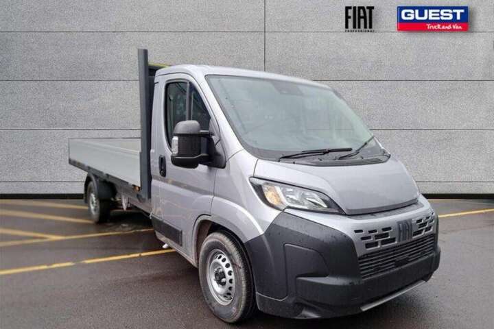 Our brand new Fiat Ducato Maxi L3 Dropside with 4m body, in stock at Guest Truck and Van for only £28,960+VAT. Call for details!